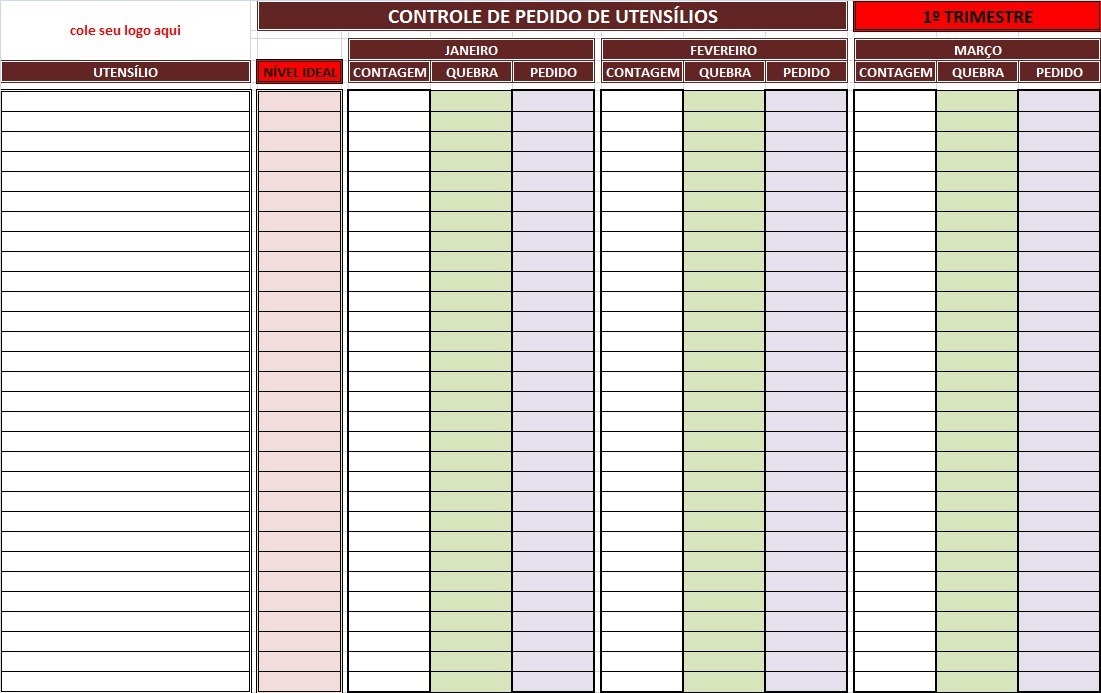 Planilha Controle de Estoque para Restaurantes Gratuita